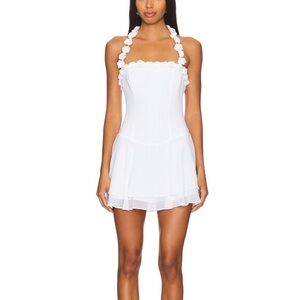 MAJORELLE white Dress with Floral Straps